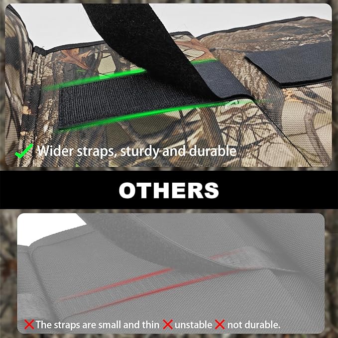 Truck Gun Rack（Set of 2）, Seat Back Gun Rack with Adjustable Straps, 600D Oxford Cloth, Universal Rifle Holder, PVC Coated, Secure Storage Pockets for Hunting Gear, Easy to Install Vehicle Gun Rack