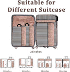U+U 6 Set Compression Packing Cubes - Ultralight Travel Organizers with Laundry Bag, Space-Saving Suitcase Organizer, Expanda