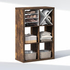 Furinno Cubic Closet Organizers and Storage, 6-Cube Closet Organizer, Open Shelf Closet Storage, Extra Thick Frame for Wardro