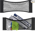 2 Packs Universal Mesh Cargo Net,Elastic Car Storage Net Pocket Bag for Trunk,Automotive Cargo Nets Storage Pouch Add On Orga