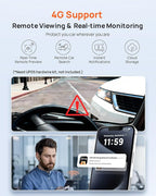 70mai Dash Cam Front and Rear A510,1944P+1080P with STARVIS 2 IMX675 and 64GB Card, Dash Camera for Cars, 4G LTE Support, ADA