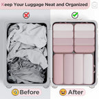 Veken 6/9/11 Set Compression Packing Cubes for Travel Essentials,Compressible Expandable Large Luggage Suitcase Organizer Bag