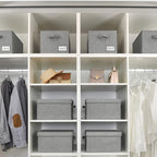 GRANNY SAYS Closet Organizers and Storage, Fabric Storage bins with Label Holder, Shelf Baskets for Organizing Bedroom, Decor