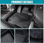 All Weather Floor Mats for 2013-2019 Ford Escape & 2013-2018 Ford C-Max, 3D Heavy Duty TPE Protection 1st & 2nd Row Full Set Rubber Floor Liners (2013-2019 Escape 2013-2018 C-Max)