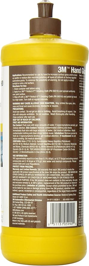 3M Hand Glaze, 05990, 1 qt (32 fl oz)