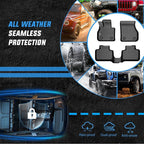 Nilight TPE Floor Mats for Mini Countryman F60 (Not for Manual Transmission) 2017 2018 2019 2020 2021 2022 2023 2024 All Weather Custom Fit Heavy Duty Floor Liners
