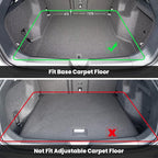 LASFIT Floor Mats & Cargo Mats for Volkswagen ID.4 2021-2026, All Weather TPE Custom Fit Floor Liners for VW ID.4 1st & 2nd Row Car Mats & Trunk Mats, Black