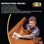 MASTERGUARD Leather Care Pack – Water-Based, Non-Toxic Cleaner & Conditioner with 2 Microfiber Cloths – Cleans, Conditions & 