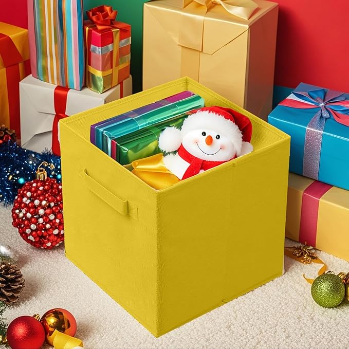 ShellKingdom Storage Bins, Foldable Fabric Storage Cubes And Cloth Storage Organizer Drawer For Closet And Toys Storage, 13 X