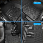 Nilight TPE Floor Mats for Honda Accord Sedans 2013 2014 2015 2016 2017, All Weather Custom Fit Heavy Duty Floor Liners