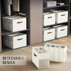 Budding Joy 2 Pack Shoe Organizer for Closet, Clear Foldable Shoe Storage Containers Adjustable Dividers Fits 16 Pairs,Shoe S