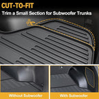Floor Mats for Kia Sportage Gas 2023-2026, All Weather Floor Mats Trunk Cargo Liner with Backrest Protectors Accessories, Full Coverage Set (Not fit Hybrid)
