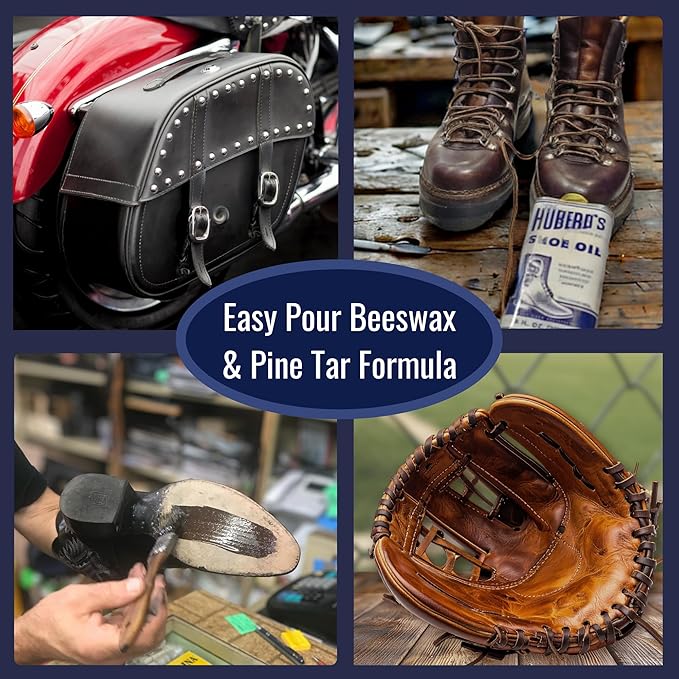 Huberd's Shoe Oil – Leather Conditioner & Waterproofer for Boots, Shoes & Leather Gear. Easy Pour Formula Softens & Protects 