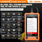 LAUNCH Creader Elite Bi-Directional OBD2 Scanner for Toyota Lexus, 2026 Full System Diagnostic Scan Tool, All Reset Service