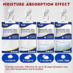 Moisture Absorbers 20 Pack,Hanging Closet Dehumidifier Bags,Moisture Absorbing Bags, Desiccant,Moisture Absorbing Bags for Cl