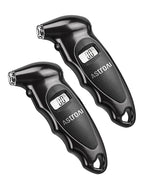 AstroAI Digital Tire Pressure Gauge with Replaceable AAA Batteries 0-150PSI, Accurate in 0.1 Increments, Tire Gauge with Backlit LCD, Presta Valve Adaptor, 4 Units for Car Truck Bicycle, Black, 2pack