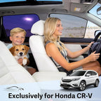 ZATOOTO Honda CRV Car Window Shade for Baby, Bluish-Purple Static Cling Car Shades for Back Window | Block Harsh Sunlight | UV Protection | Rear Window Sun Shade with Storage Bag | 2017-2022 |