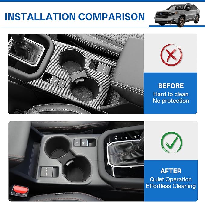 Cup Holder Insert for Subaru Forester 2025 Center Console Cup Holder Organizer Coaster Silicone Bottle Holder Car Cupholder E