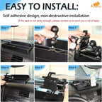 Aunginsy Center Console Dash Storage Tray with Mobile Phone Mount Compatible with Hummer H3 2005-2009, Car Dashboard Multi-Functional Phone Holder Storage Box Dash Organizer Tray Insert Accessories