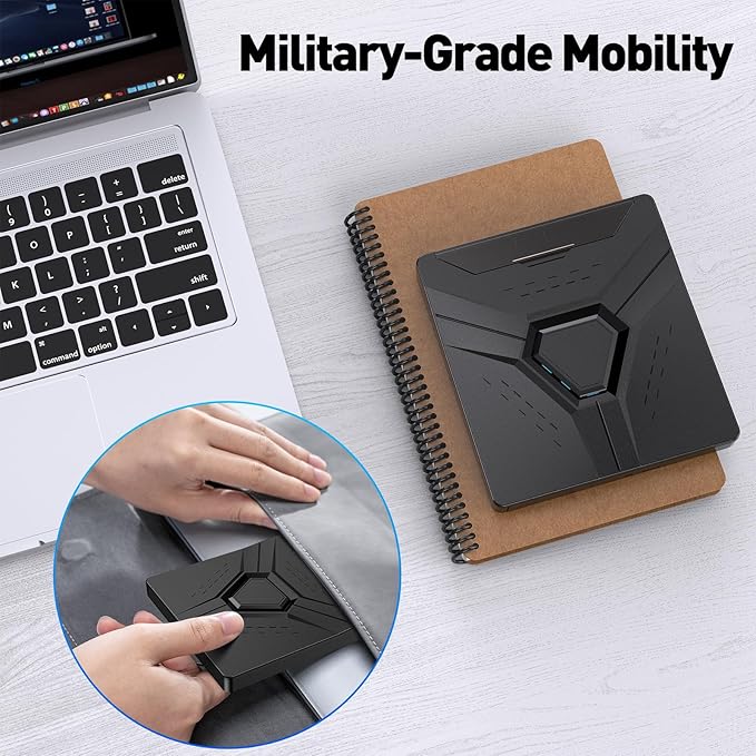 External CD/DVD Drive for Laptop Mac, USB 3.0 & Type-C 8-in-1 Portable DVD Player/Burner, Plug & Play Optical Drive, Compatible with Desktop PC, Windows 11/10/8, Linux, Mac OS, MacBook Pro/Air