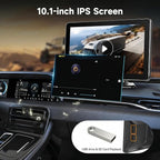 4 Channel 10.1 Inch Touch Screen Backup Camera Systerm for RV, Blind Spot Detection Backup Camera for Trucks, Pickups, Cars, 