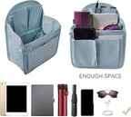 Vercord Backpack Organizer Insert Liner Hanging Travel Bag in Bag with Many Pockets