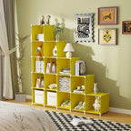 AWTATOS Cube Storage Organizer, Storage Cubes Shelves, 16 Cube Closet Organizers and Storage, DIY Stackable Bookshelf Plastic