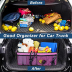 Deosk Car Trunk Organizer for SUV, Car Organizers and Storage with 6 Pocket, Car Accessories for Women/Men 50L Waterproof