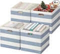 Posprica Collapsible Storage Bins,13×13 Fabric Storage Cubes Basket Containers Drawers for Nurseries,Offices,Closets (Set of 