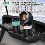 10L0L 2 Pack Golf Cart Cup Holder, Dash Adapter for Portable Propane Heater Cylinder, Universal Replacement Drink Holder for 