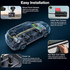 4K Dash Cam Front Rear, Dual Channel Dash Cams with 64GB Card 4K+1080P, Dash Camera for Cars with 5G WiFi, APP Control,2.0" I
