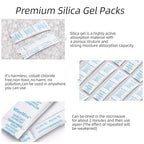 60 Packs 5 Gram Premium Silica Gel Packets, Food Safe Desiccant Packs, Moisture Absorption for Storage