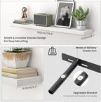 Heimlove Floating Shelves for Wall 40 Inch,Mounted Storage & Display Hanging Shelf with Invisible Brackets,for Bedroom,Living