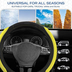 Skechers Steering Wheel Cover, Memory Foam Car Steering Wheel Cover,14.5-15inch Anti-Slip Safety Comfortable Desgin, Universa