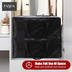 Extra Large Moving Bags with Zippers & Carrying Handles, Heavy-Duty Storage Tote for Space Saving Moving Storage, Fold Flat, 