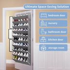TAHAVICE 30 Pairs Over The Door Shoe Organizer, 10-Tier Hanging Shoe Rack with Deep Pocket for Closet, Extra Large Shoe Stora