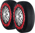 VEVOR Snow Socks for Tires - Excellent Alternative for Tire Chains, Polyester Fiber Tire Socks for Snow, Fits Car, SUV, Picku