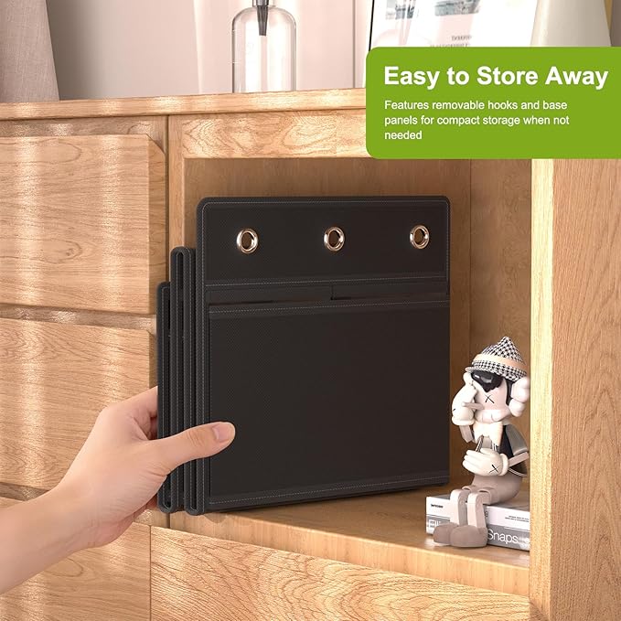VERONLY Over the Door Shoe Organizer, Hanging Shoe Rack for Closet with 16-20 Pairs Capacity, Foldable Storage for Shoes, Boo