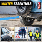Nilight Car Emergency Kit with Jumper Cable Air Compressor Tire Repair Essential Tools First Aid Alligator Connector Electric