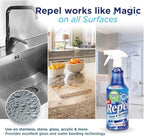Clean-X REPEL Glass & Surface Cleaner 32 fl. oz. - Cleans & Repels water spots and dirt on glass, mirror, tile and multi surf