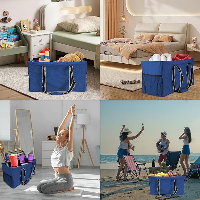 50L Utility Tote Bag Reusable Grocery Shopping Bag