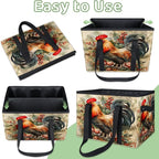 Reusable Grocery Bags Heavy Duty Shopping Bags Foldable Large Tote Bags with Long Handles & Hard Bottom