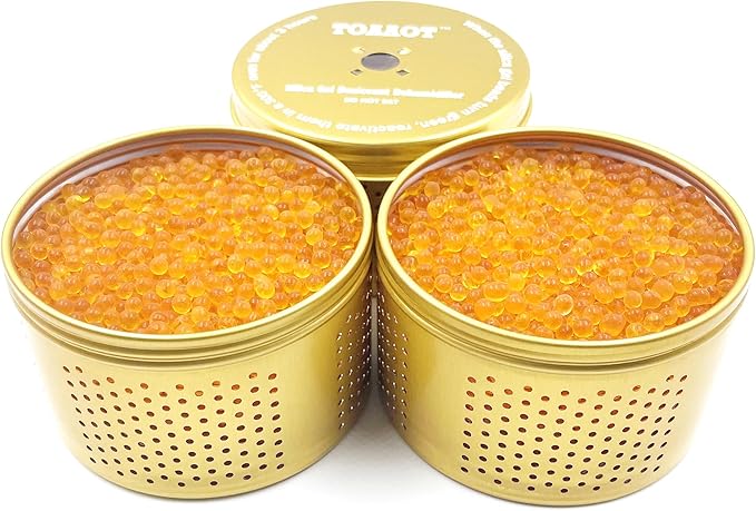 Gun Safe Dehumidifier 200g - Small Silica Gel Desiccant Canister, Moisture Absorber for Gun Cabinets & Safes, Protect 27