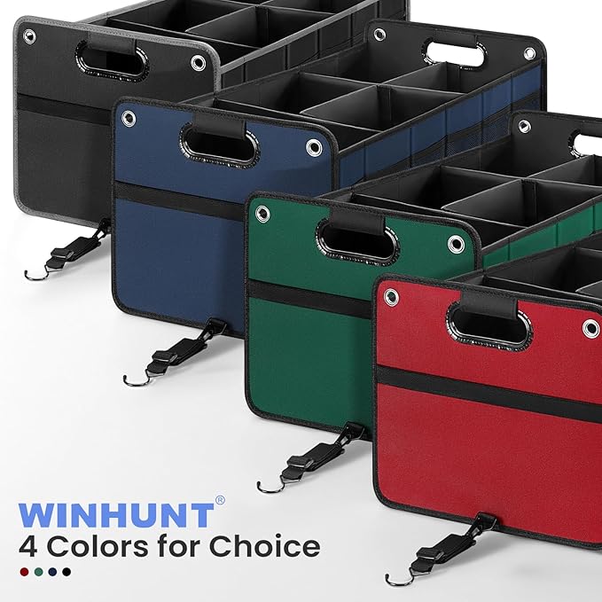 Car Trunk Organizer, Car Storage Organizer, Collapsible Multi Compartment for Car, Suv, Sedan, Truck, 100L, Extra Larger