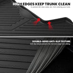 LASFIT Cargo Mat for Subaru Crosstrek 2016-2017/XV Crosstrek 2013-2015/Impreza 2012-2016(Impreza not fit Seden),All Weather TPE Custom Fit Easy Clean Durable Trunk Mat for Subaru Cargo Liner,Black
