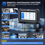 OBD2 Scanner Diagnostic Tool XTOOL D6: All System Scanner for Car with Free Updates, 15 Resets, Throttle Body Relearn, ABS