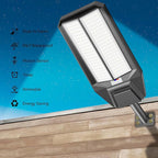 loyoele Ultra-Bright Solar Street Light with Motion Sensor, 11000W Commercial Outdoor Solar Security Light, IP67 Waterproof, Dusk-to-Dawn LED Flood Light for Yard, Parking Lot, Driveway, Barn, Garden