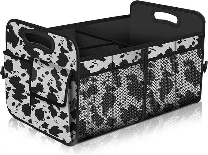 Femuar Car Trunk Organizer,Car Storage Organizer with 72L Large Capacity Waterproof Collapsible and 11 Pockets,Trunk Organizer