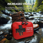 152 PCS Waterproof First Aid Kit, Portable Small Boat Dry Bag Bug Out Bags, Emergency Medical Kit Ideal for Boating, Camping,