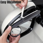 Car Blind Spot Mirror and Rearview Mirror Rain Cover, 2-in-1 Multi-functional Design for Enhanced Safety Driving with Expanded Field of View